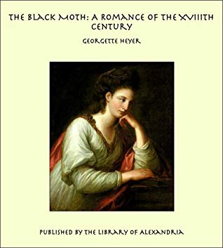 Cover of The Black Moth by Georgette Heyer, Library of Alexandria 2012
