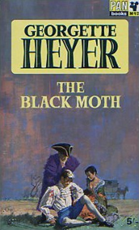 Cover of The Black Moth by Georgette Heyer, Pan 1965