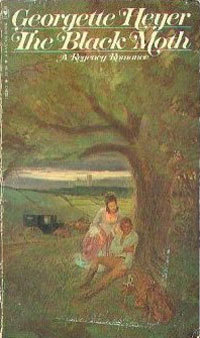 Cover of The Black Moth by Georgette Heyer Bantam 1979
