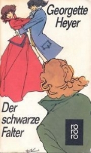 Cover of The Black Moth by Georgette Heyer, Rowohlt 1990